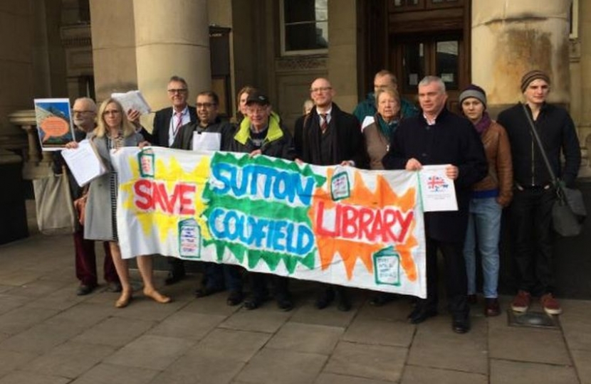 Library protest