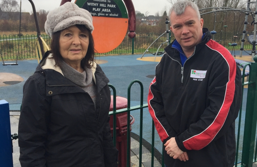 Your hardworking Town & City Councillor Ewan Mackey and former Mayor and Town Councillor Jane Mosson