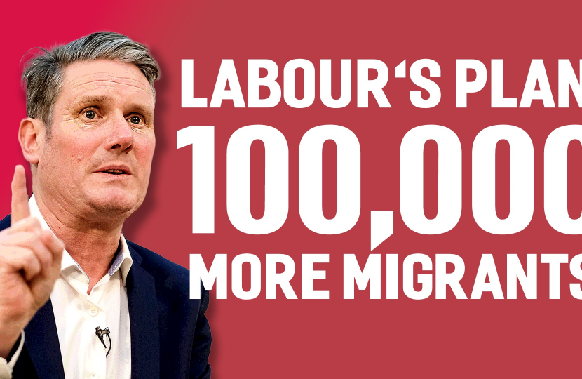 Labour’s open border policy = 100,000 more migrants