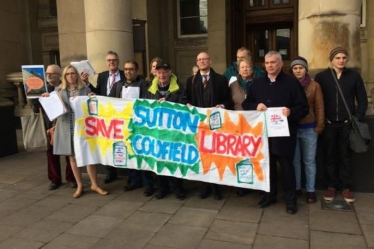 Library protest