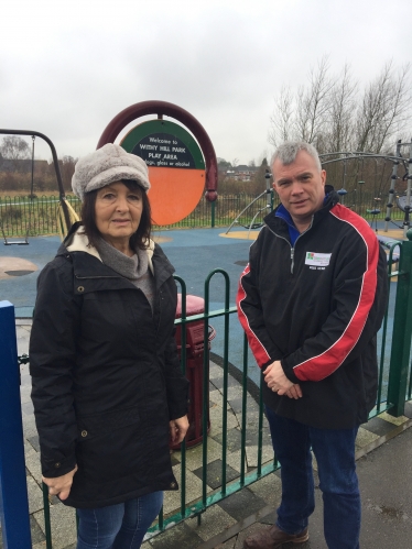 Your hardworking Town & City Councillor Ewan Mackey and former Mayor and Town Councillor Jane Mosson